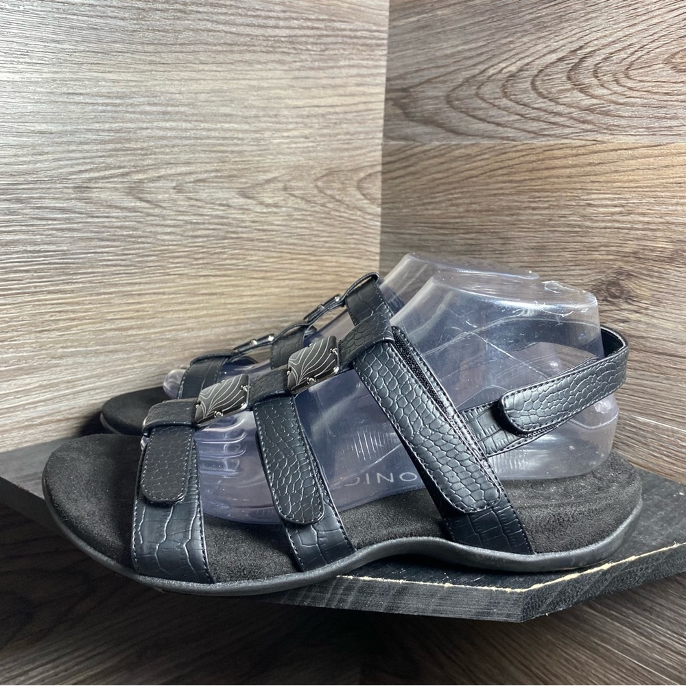 Vionic Amber Slingback Black Leather Sandals - image 3